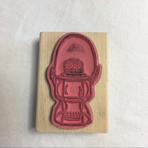 Stampabilities Camping Lantern Rubber Stamp - Picture 2 of 4